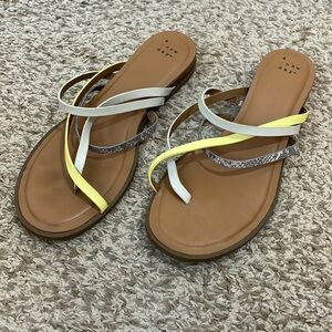 a new day Strappy Colorful Animal Print Sandals - Size 9